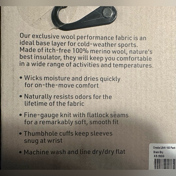 NIB L.L. Bean Women's Cresta Wool Base Layer ~ XS in Bram Berry 🍇 - Picture 8 of 10